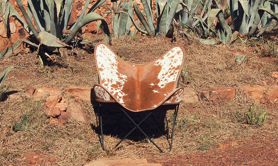 Nguni Skin Butterfly Chairs